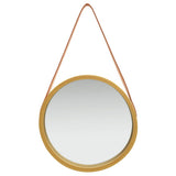 Miroir mural vidaxl avec pneu 40 cm de couleur or