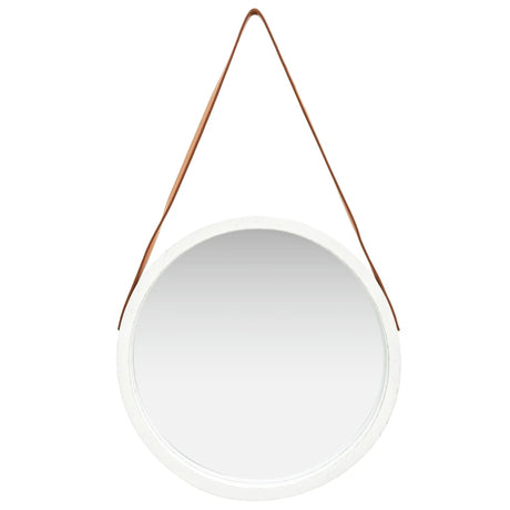 Miroir mural vidaxl avec bande 50 cm blanc
