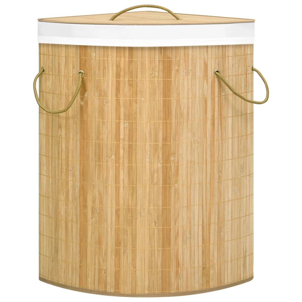 Vidaxl hoekwasmand 60 l bambu