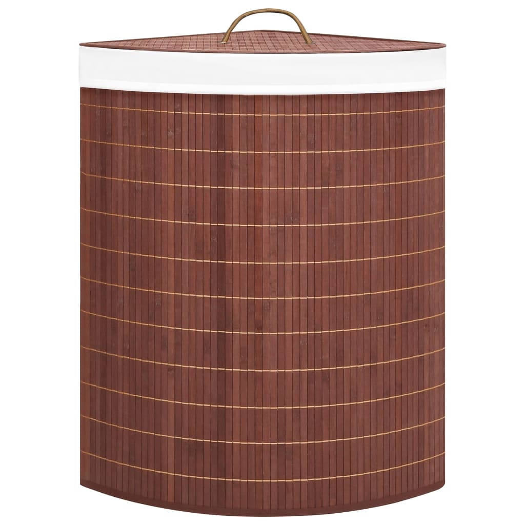 Vidaxl Hoekwasmand 60 l Bambus Brown