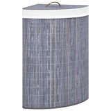 Vidaxl Hoekwasmand 60 L BAMBOO GRIE