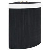 Vidaxl hoekwasmand 60 l Bamboo noir