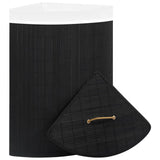 Vidaxl hoekwasmand 60 l Bamboo noir