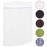 Vidaxl hoekwasmand 60 l Bamboo blanc
