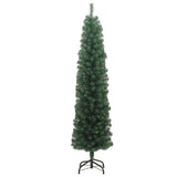 Vidaxx sapin de Noël artificiel avec standard étroit 180 cm PVC vert