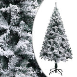 Vidaxl kunstkerstboom avec neige de 150 cm vert