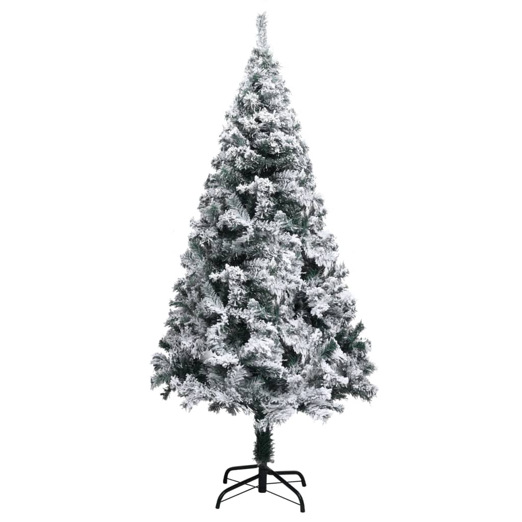 Vidaxl kunstkerstboom avec neige de 150 cm vert