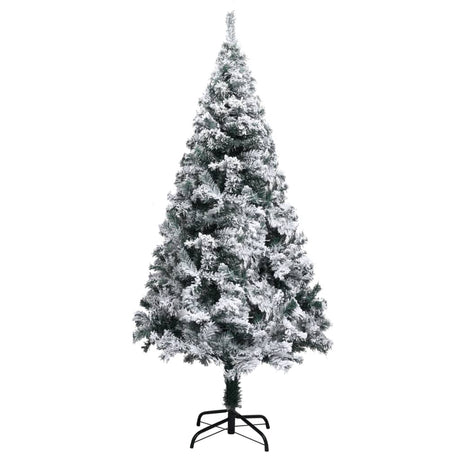 Vidaxl kunstkerstboom avec neige de 150 cm vert