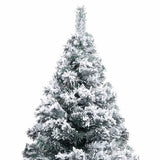 Vidaxl kunstkerstboom avec neige de 150 cm vert