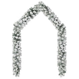 Vidaxx guirlande de Noël avec neige 5 m PVC vert