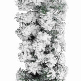 VidaXL guirlande de Noël avec neige 10 m PVC vert