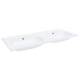 Vidaxl Washbasin Build -in Double 1205x460x145 mm SMC bianco