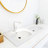 Vidaxl Washbasin Build -in Double 1205x460x145 mm SMC bianco