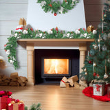 Vidaxl kerstslinger met led-lampjes 2,7 m pvc groen