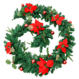 Vidaxl Garland de Noël avec lumières LED 2,7 m en PVC vert
