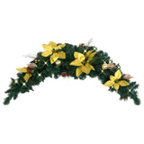 Vidaxl Christmas Arch med LED -lys 90 cm PVC grønn