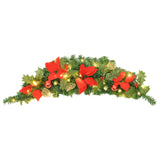 Arc de Noël Vidaxl avec lumières LED 90 cm en PVC vert