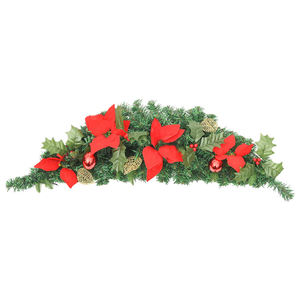 Vidaxl Christmas Arch med LED -lys 90 cm PVC grønn