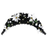 Vidaxl Christmas Arch med LED -lys 90 cm PVC Black