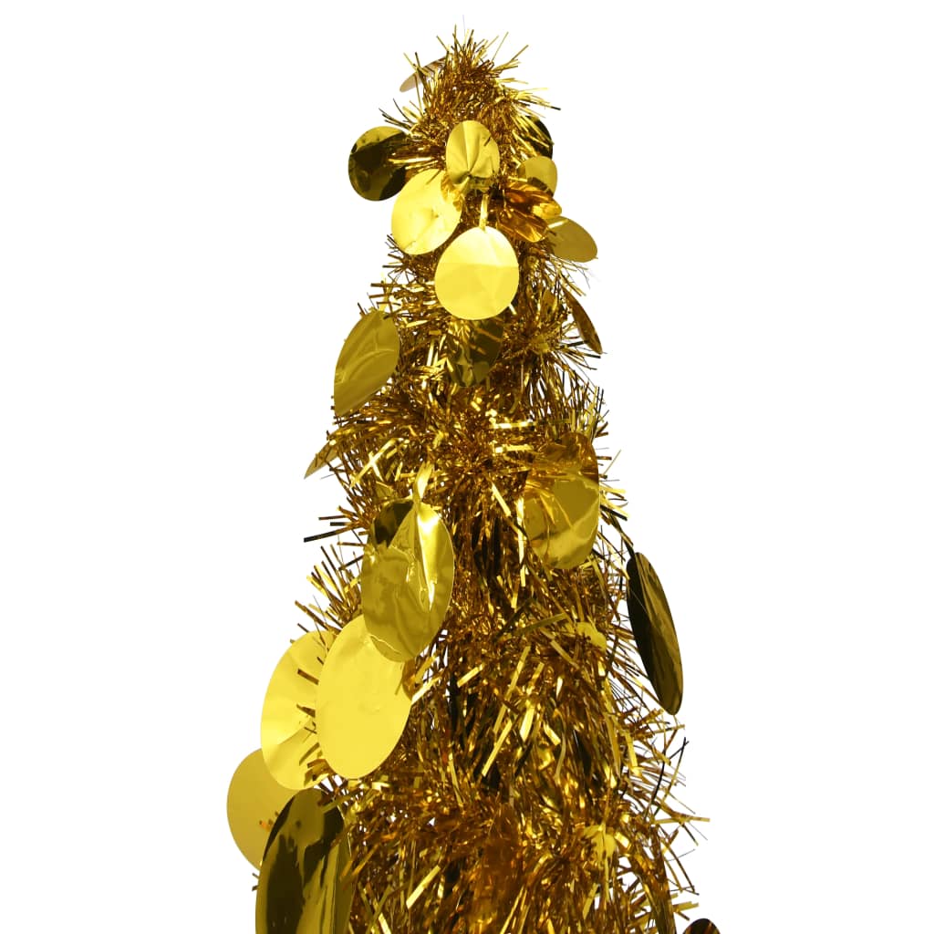 Vidaxl Kunstkerstboom Pop-up 120 cm PET Gold colored