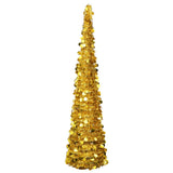 Vidaxl Kunstkerstboom pop-up 180 cm Pet Gold colored