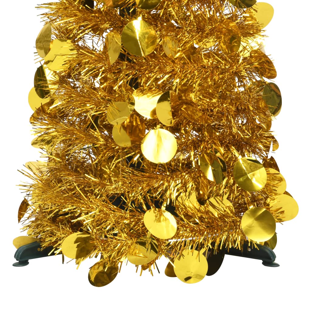 Vidaxl Kunstkerstboom pop-up 180 cm Pet Gold colored