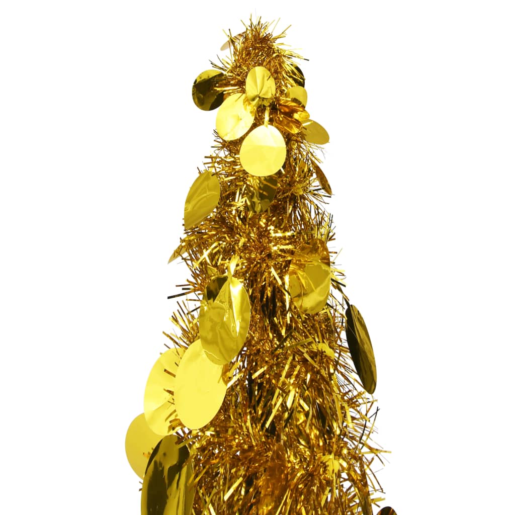 Vidaxl Kunstkerstboom pop-up 180 cm Pet Gold colored
