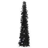 Vidaxl kunstkerstboom pop-up 120 cm pap noir