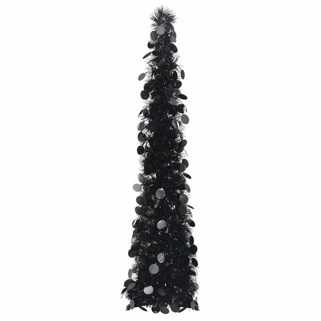 VidaXL sapin de Noël artificiel pop-up 120 cm capuchon noir