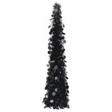 VidaXL sapin de Noël artificiel pop-up 120 cm capuchon noir