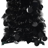 VidaXL sapin de Noël artificiel pop-up 120 cm capuchon noir