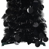 Vidaxl kunstkerstboom pop-up 150 cm pap noir