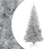 Vidaxl kunstkerstboom avec un capuchon standard de 180 cm en argent coloré