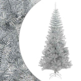 Vidaxl kunstkerstboom avec un capuchon standard de 180 cm en argent coloré