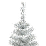 Vidaxl kunstkerstboom avec un capuchon standard de 180 cm en argent coloré