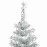 Vidaxl kunstkerstboom avec un capuchon standard de 180 cm en argent coloré