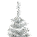 Vidaxl kunstkerstboom avec un capuchon standard de 210 cm en argent coloré
