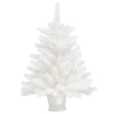 Vidaxl kunstkerstboom avec des aiguilles réalistes 65 cm blancs
