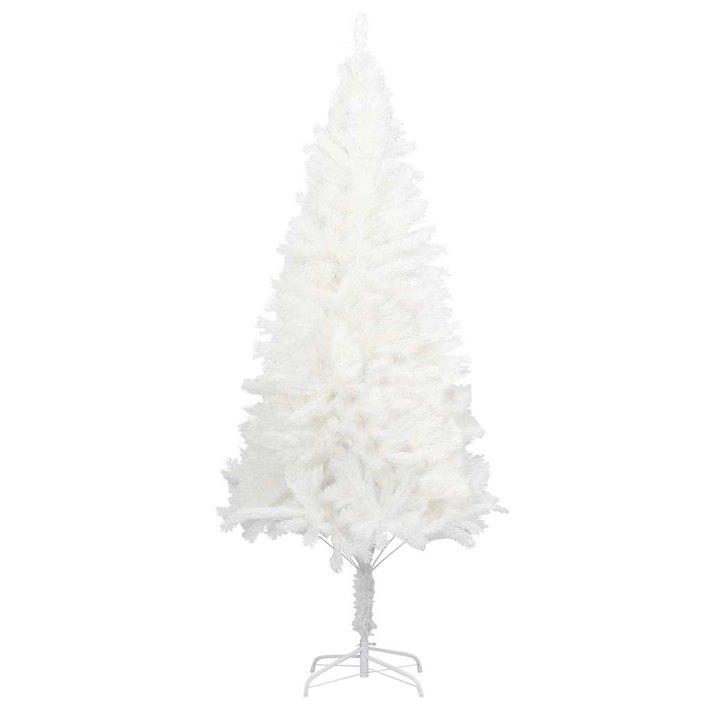 Vidaxl kunstkerstboom avec des aiguilles réalistes 180 cm blancs