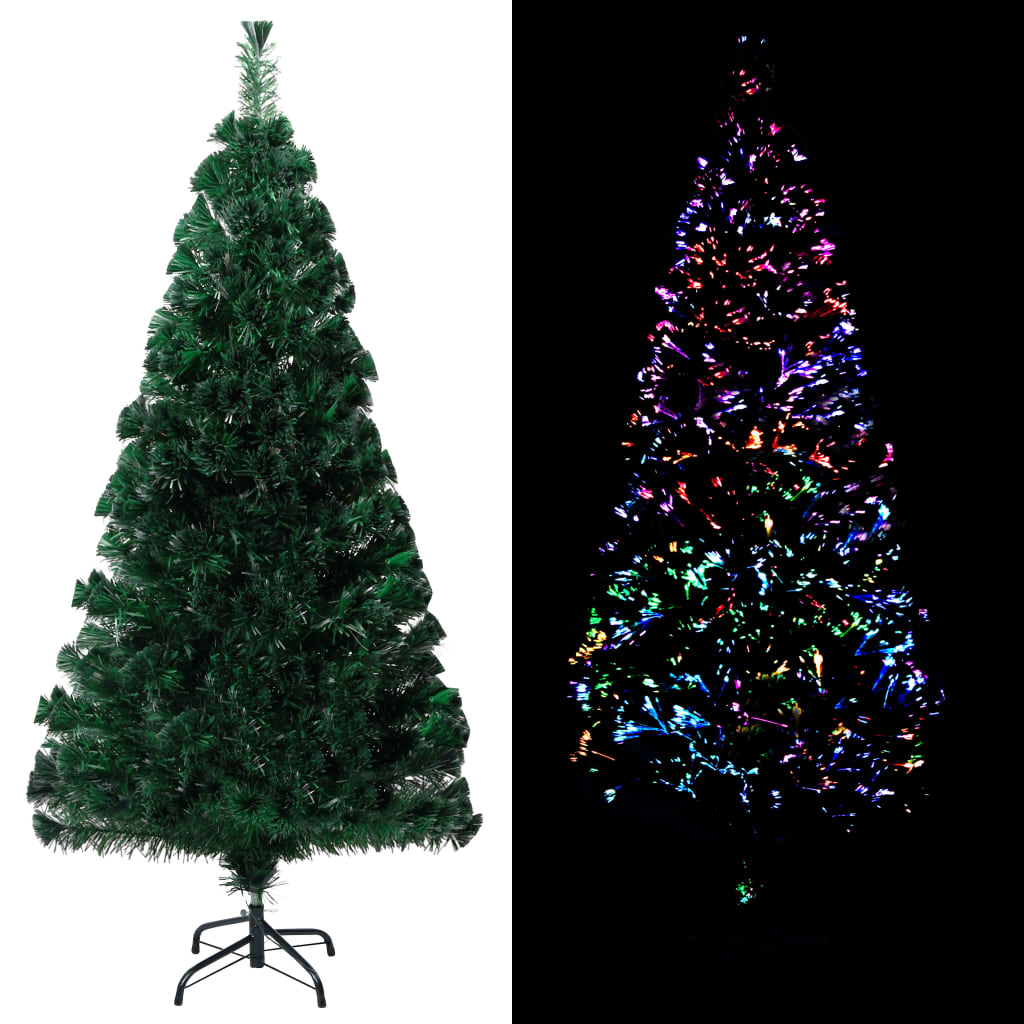 Vidaxl Kunstkerstboom avec un vert à fibre optique standard de 150 cm