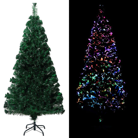 Vidaxl Kunstkerstboom avec un vert à fibre optique standard de 150 cm