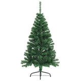 Vidaxl kunstkerstboom avec un demi-150 cm en PVC vert standard