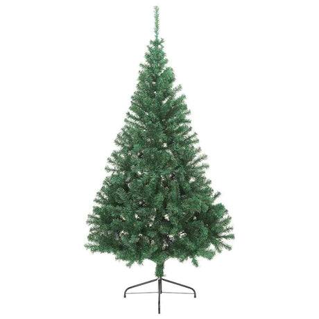 Vidaxl kunstkerstboom avec un demi-210 cm en PVC vert standard