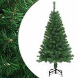 Vidaxl kunstkerstboom avec des branches épaisses 150 cm en PVC vert