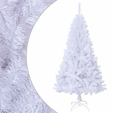 Vidaxl kunstkerstboom avec des branches épaisses 150 cm PVC blanc