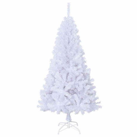 Vidaxl kunstkerstboom avec des branches épaisses 150 cm PVC blanc