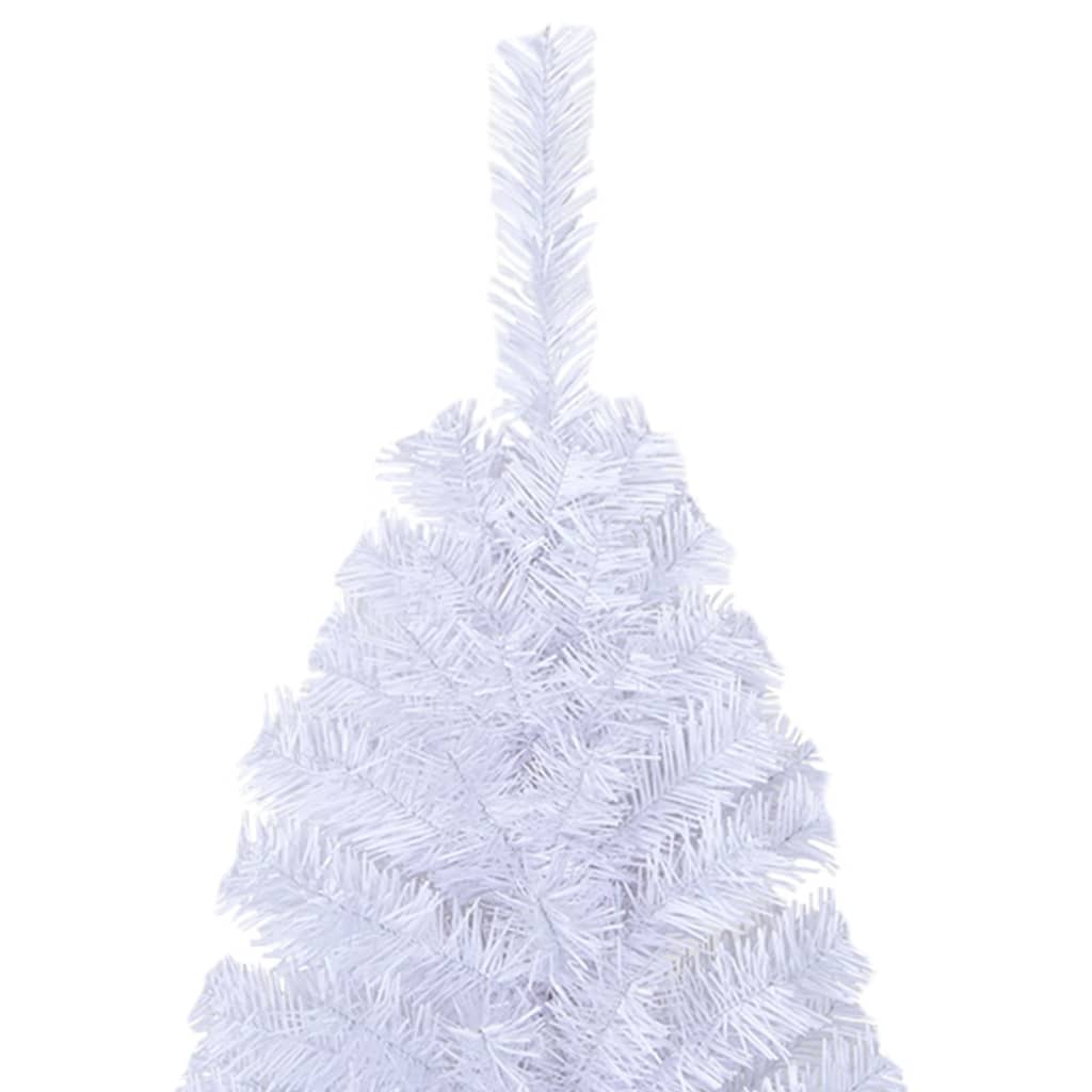 Vidaxl Kunstkerstboom z debelimi vejami 180 cm PVC White