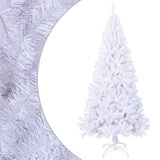 Vidaxl kunstkerstboom avec des branches épaisses 240 cm PVC blanc