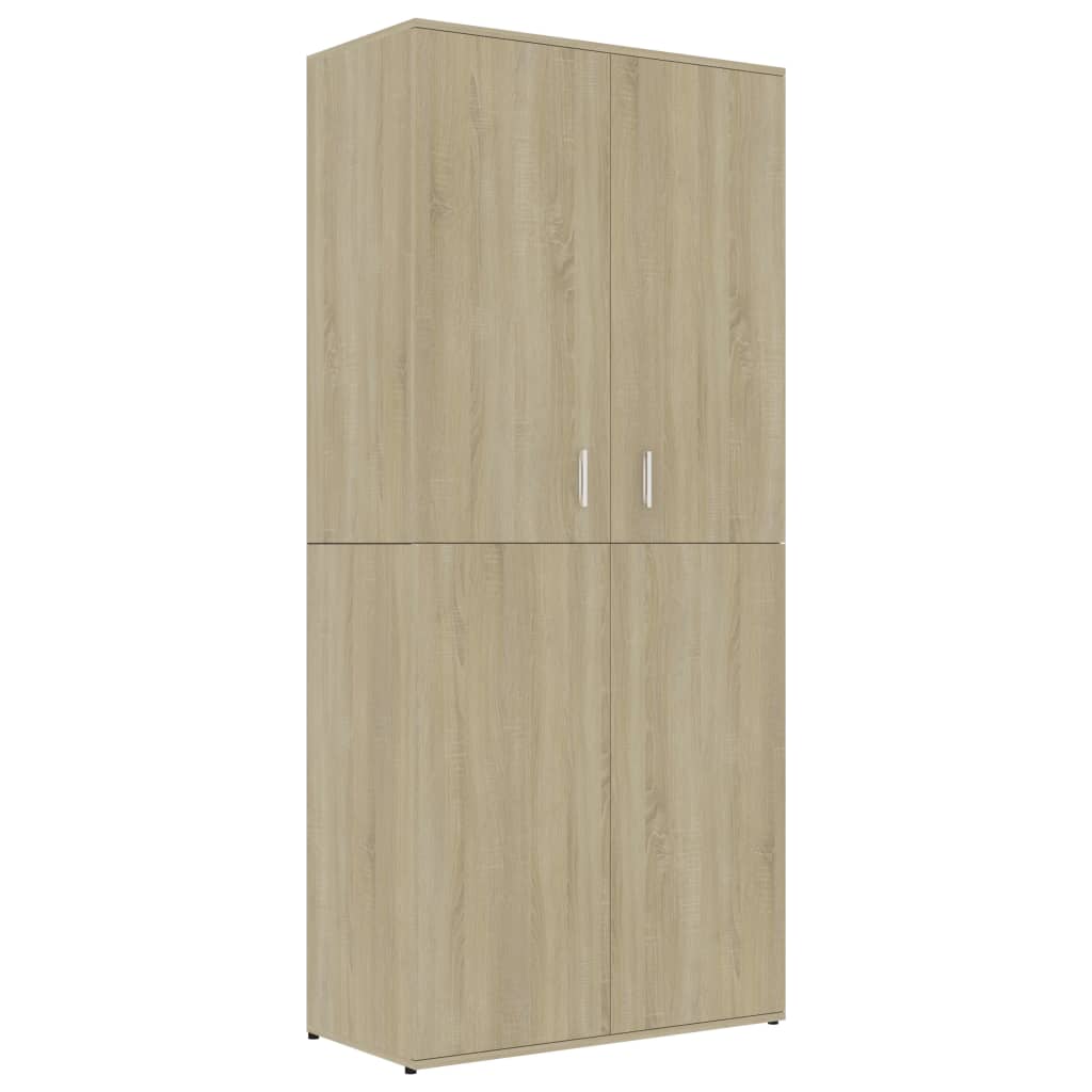 Vidaxl Schong Cabinet 80x39x178 cm Propertéiert Holz Sonoma Oakfaarf