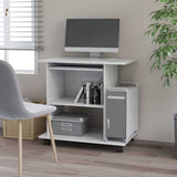 Vidaxl computerbureau 80x50x75 cm bewerkt hout wit